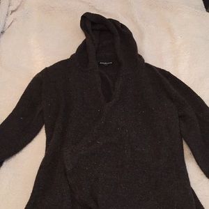 Betabrand Black Sheep Wrap Sweater